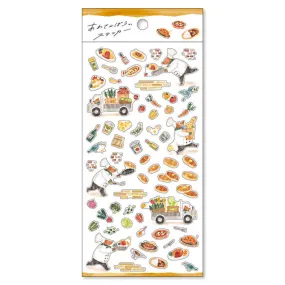 Clumsy Animal Washi Sticker - Restaurant and Bear