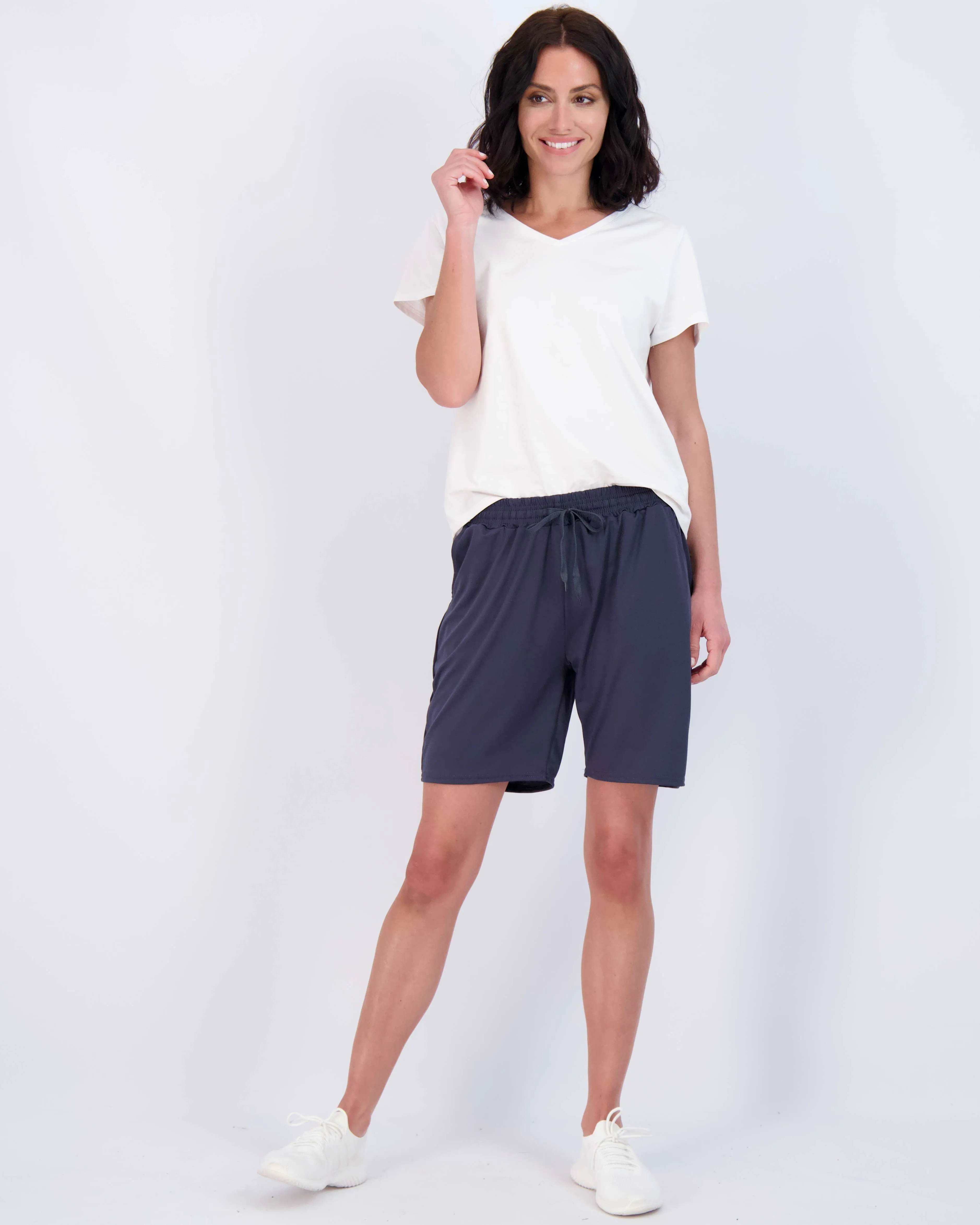 4 Pack: Womens Dry-Fit 7 Bermuda Shorts