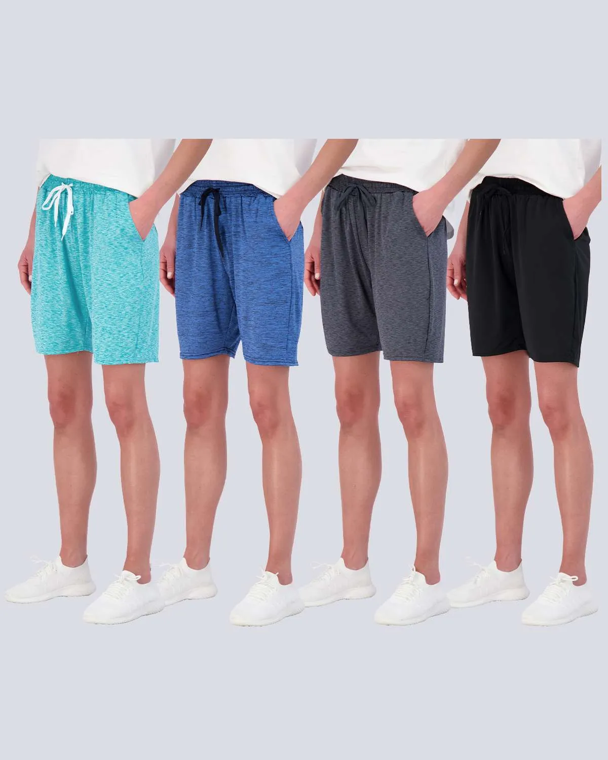 4 Pack: Womens Dry-Fit 7 Bermuda Shorts