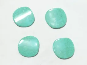 Aqua Blue Designer Uneven Plastic Beads - 36 mm