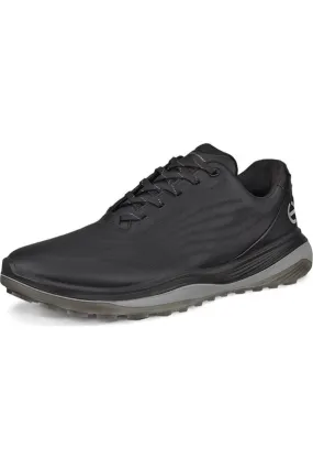 Ecco 132264-01001 Mens Black leather Golf shoes