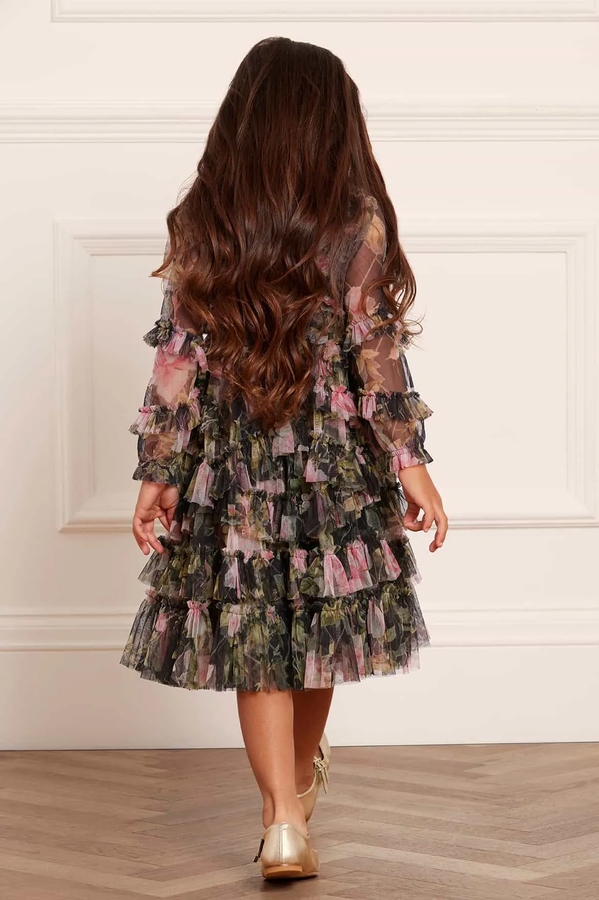 English Rose Ruffle Kids Dress