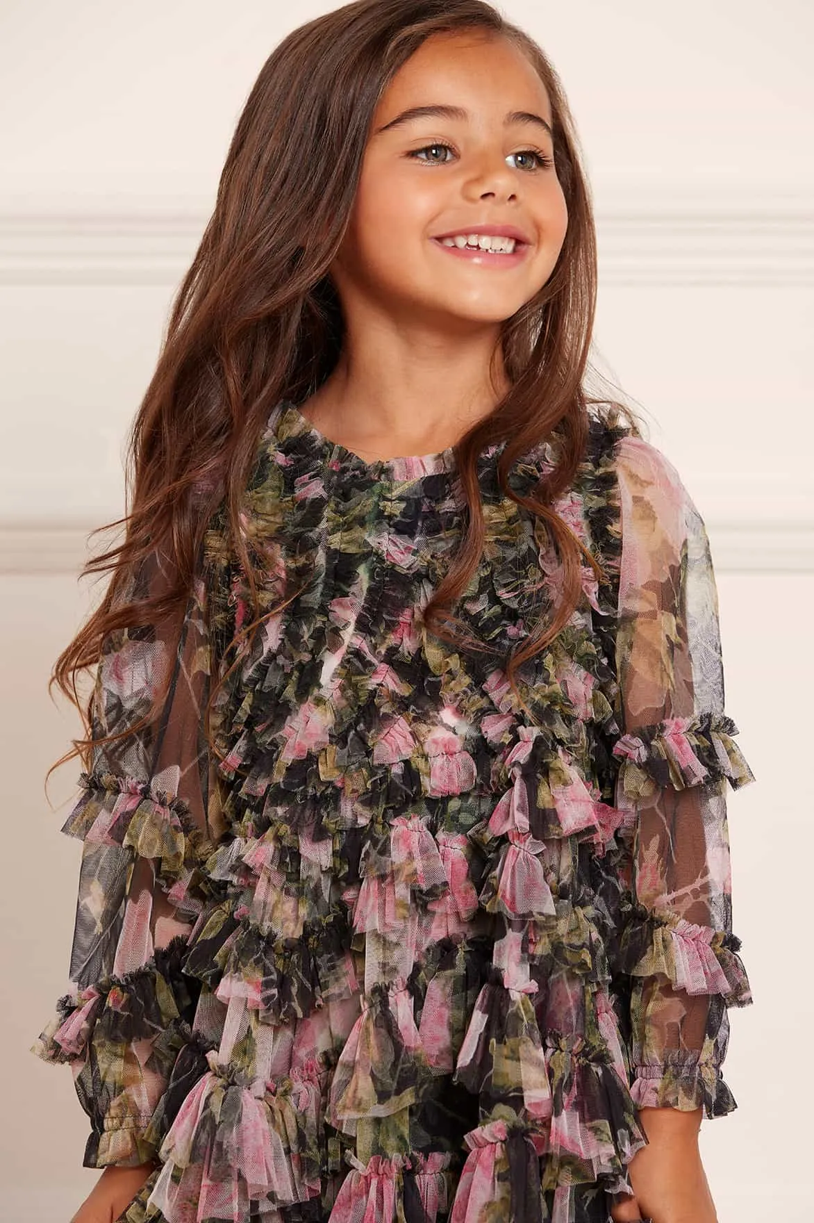 English Rose Ruffle Kids Dress