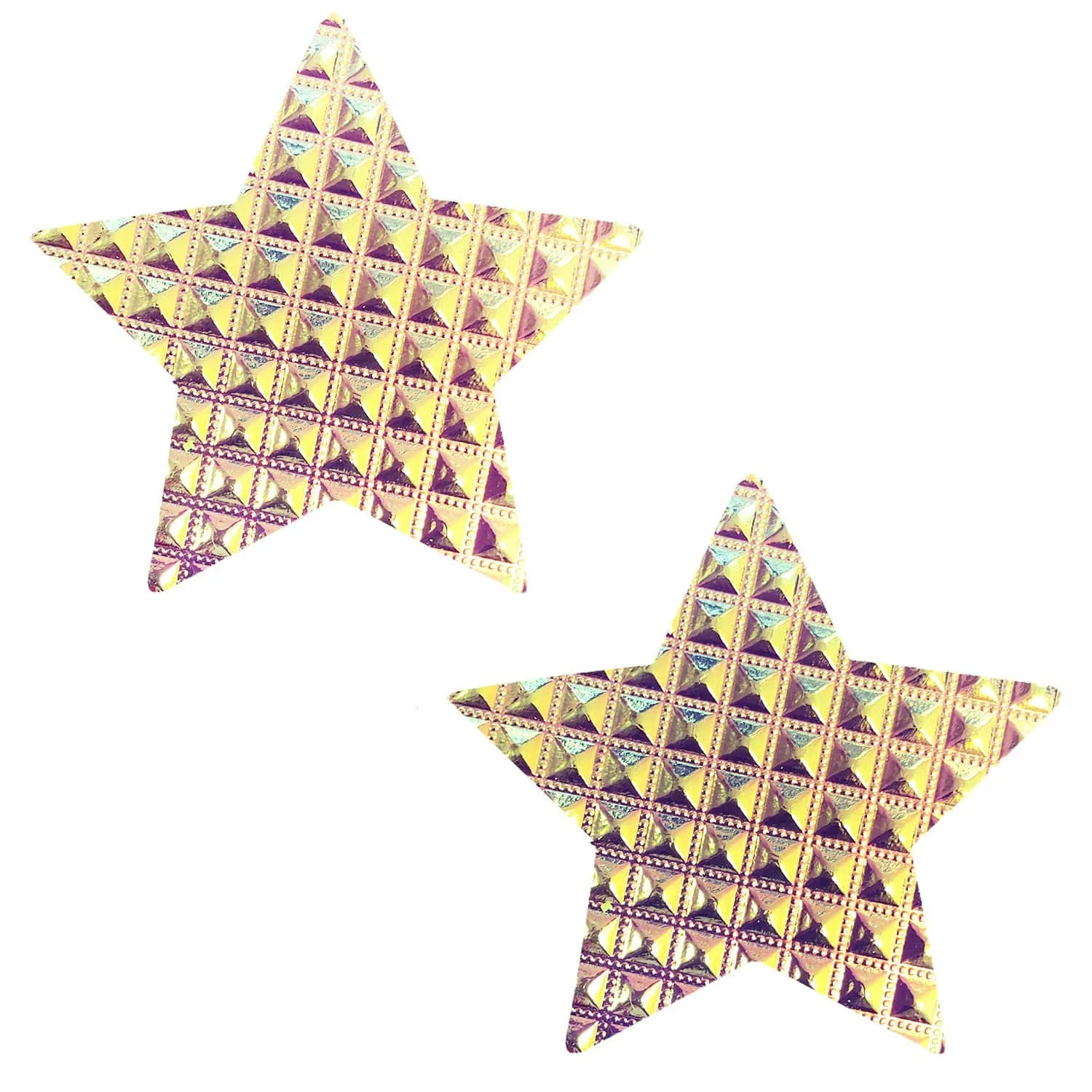 Furiosa 3D Iridescent Orange Starry Nights Nipple Cover Pasties