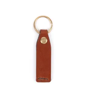 Hardy & Parsons Leather Key Fob: Tan