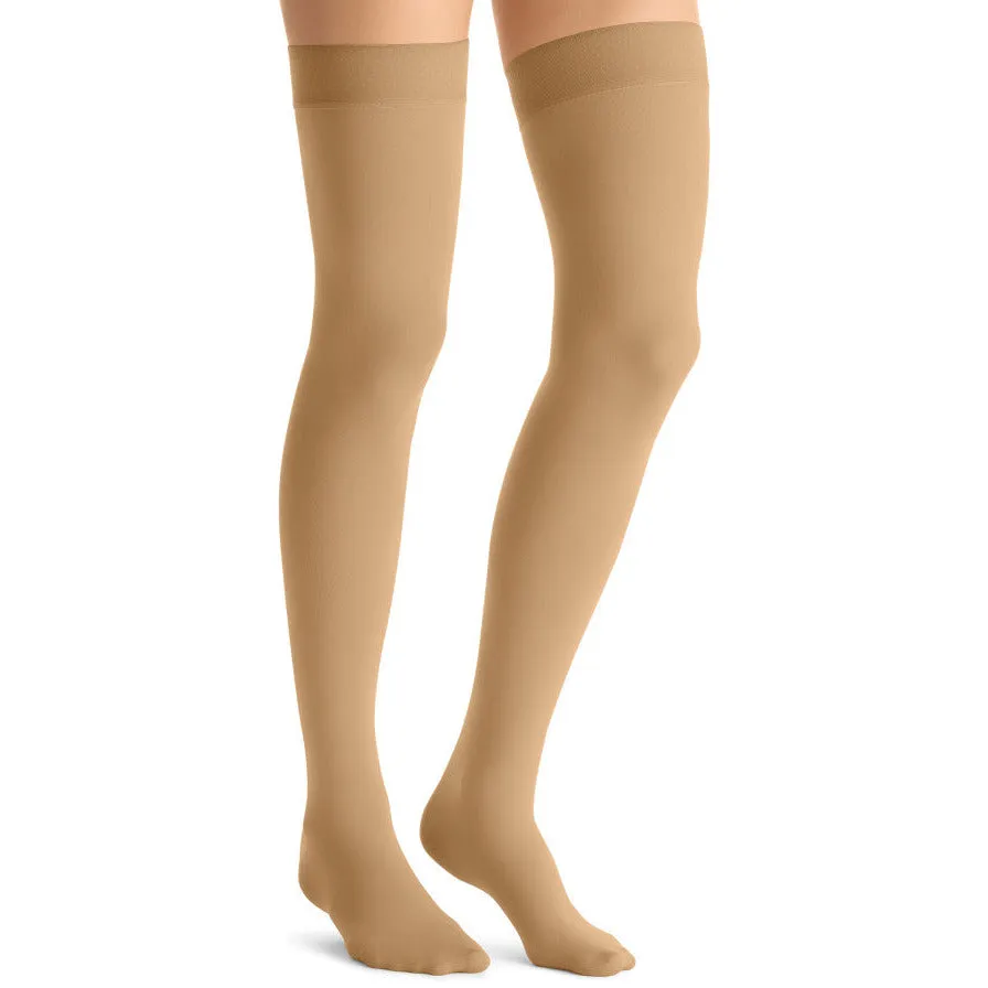 JOBST® Opaque Women's Thigh High 15-20 mmHg w/ Silicone Dotted Top Band