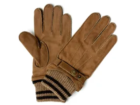 Knit Lined Nubuck Glove Tobacco