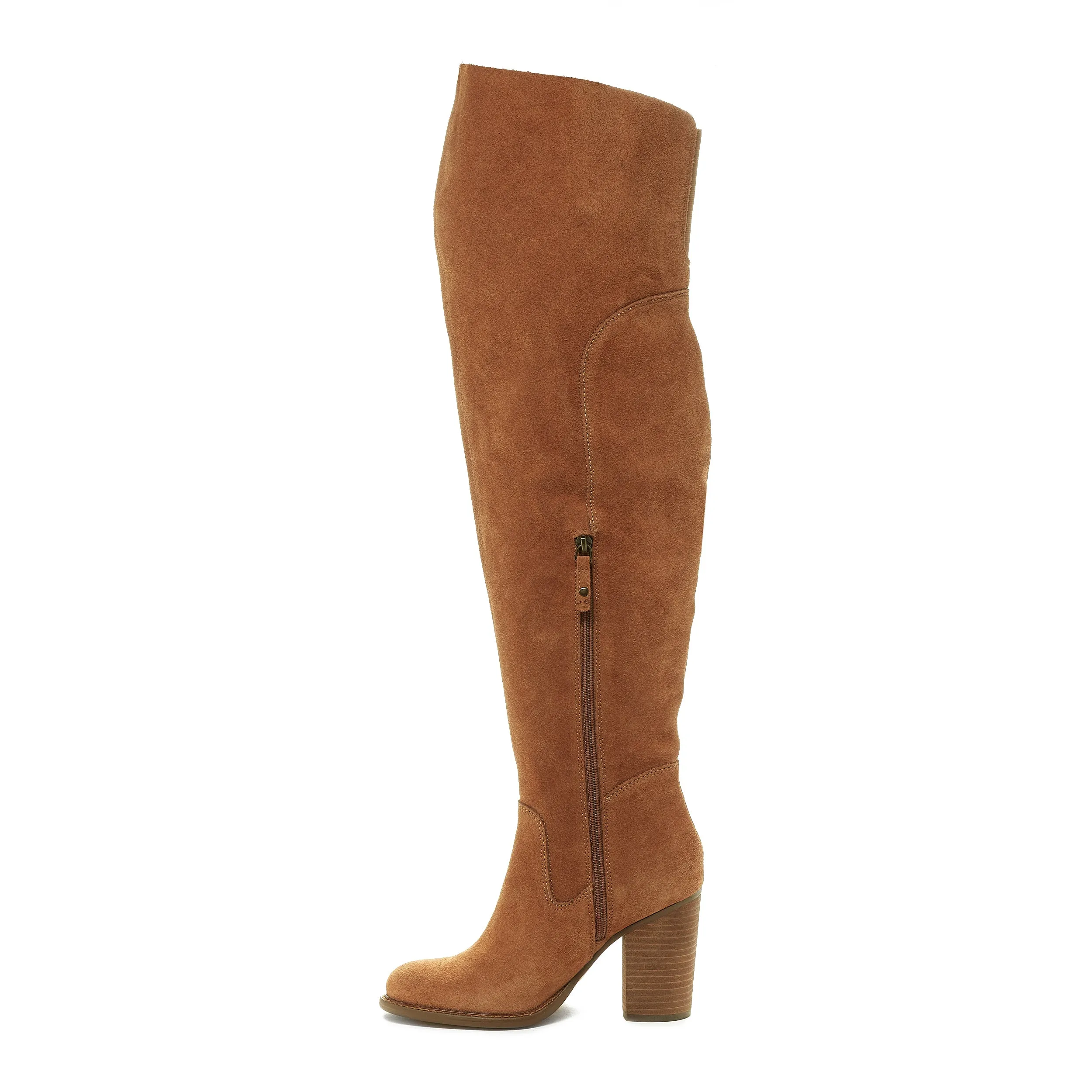 Logan Chestnut Wide Calf Boots