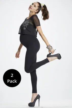 Mom's Night Out Maternity Leggings (2 Pack)