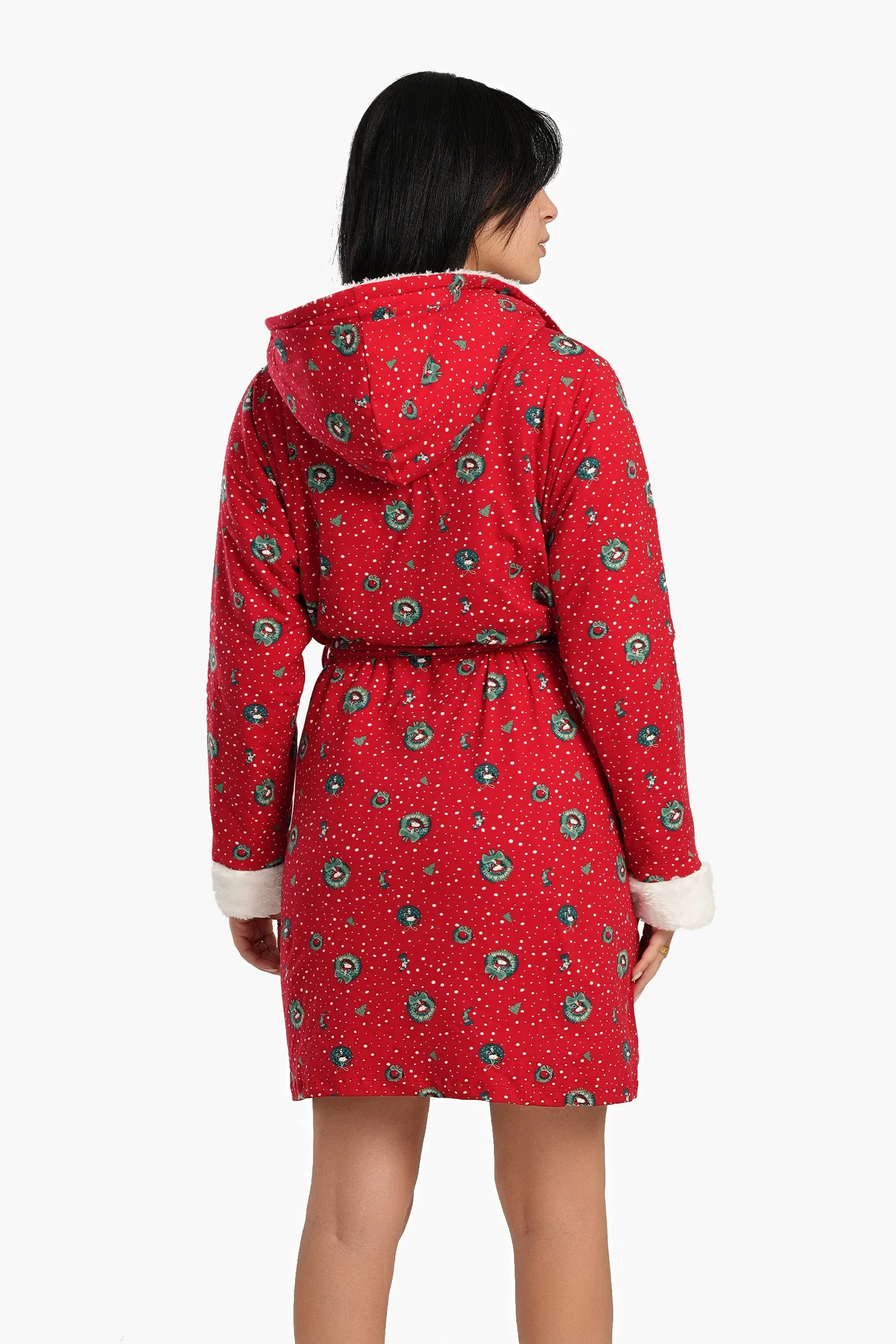 Red Snoopy Plush Robe