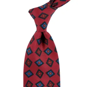 Sovereign Grade Rust Art Deco Ancient Madder Silk Tie