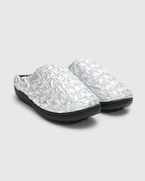 Subu Slippers in Bumpy Silver